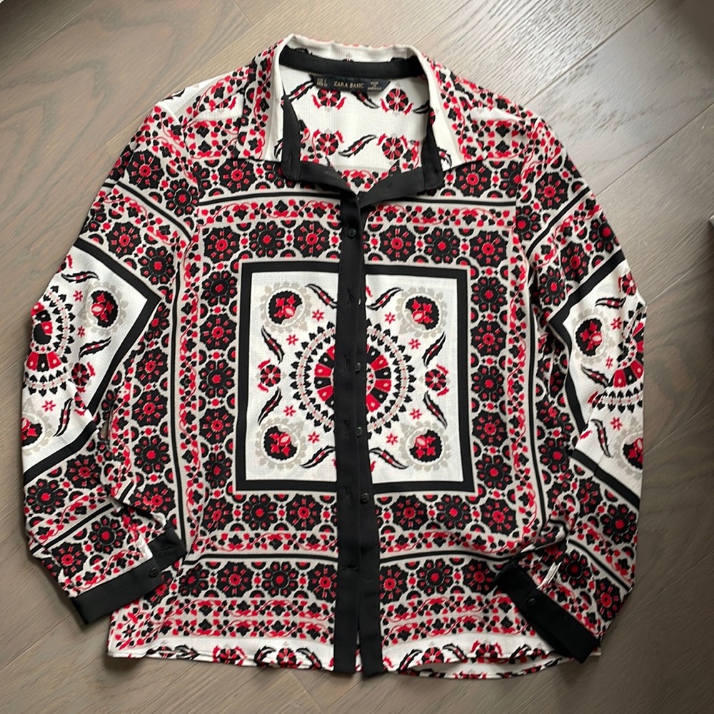 Zara patchwork shirt